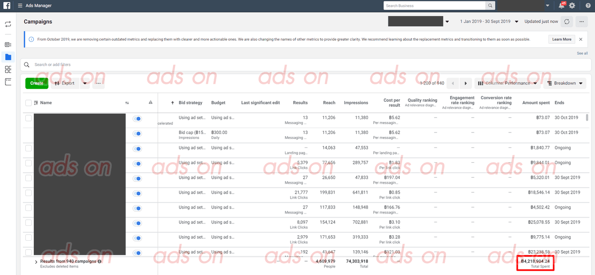 รับยิงโฆษณา Facebook อย่างละเอียดมี report วัดค่าแจกแจงได้ทั้งหมด