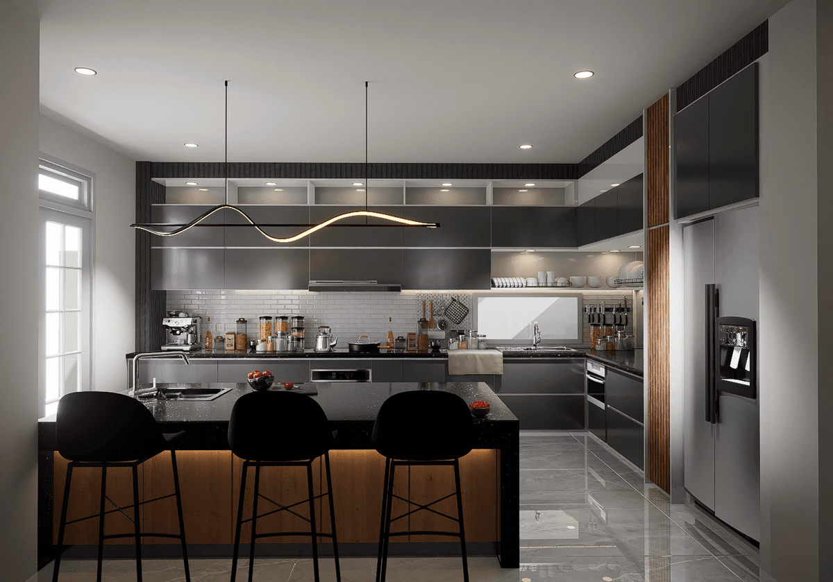 รับเรนเดอร์ 3D perspective ภายใน