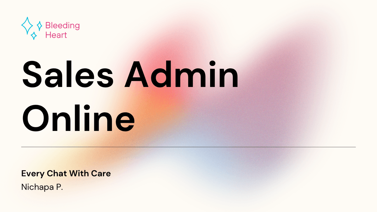 Sales Admin สำหรับเพจขายของออนไลน์