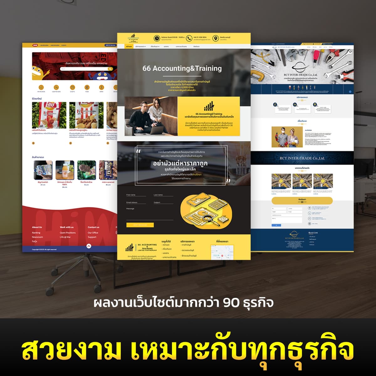พัฒนาเว็บไซต์ตามความต้องการ