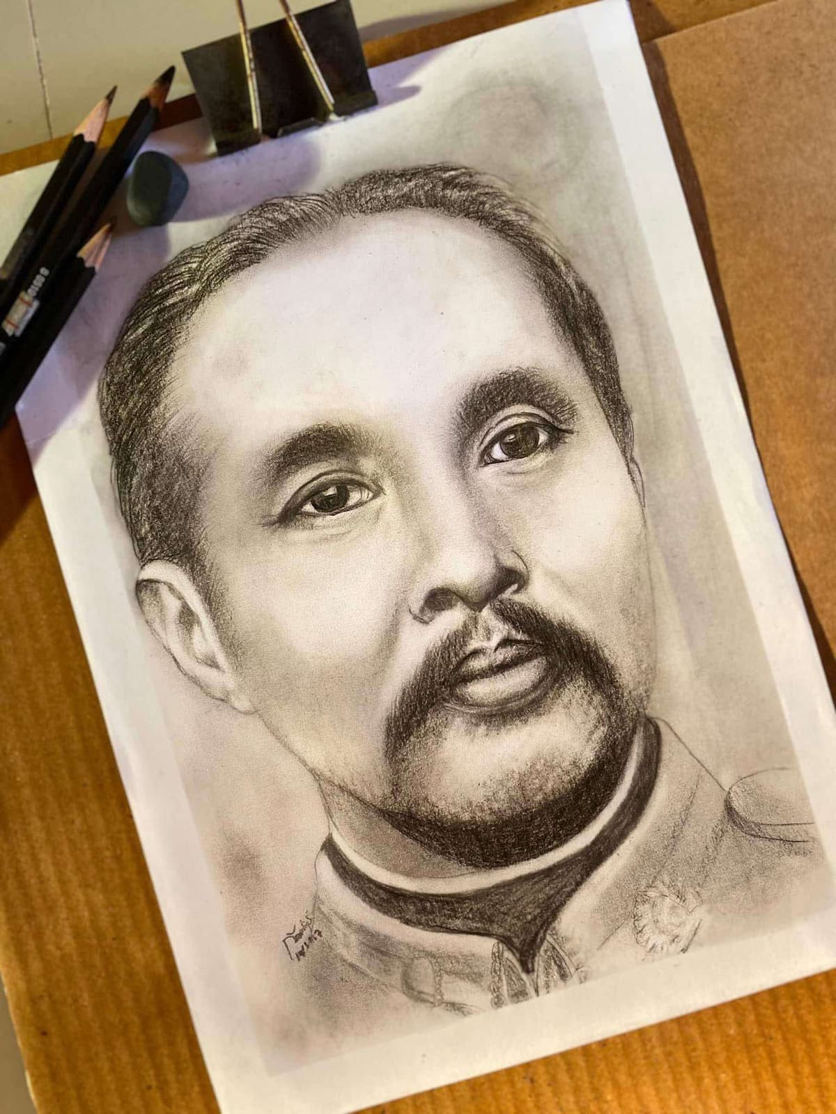 ร้บวาดภาพเหมือนขาวดำ