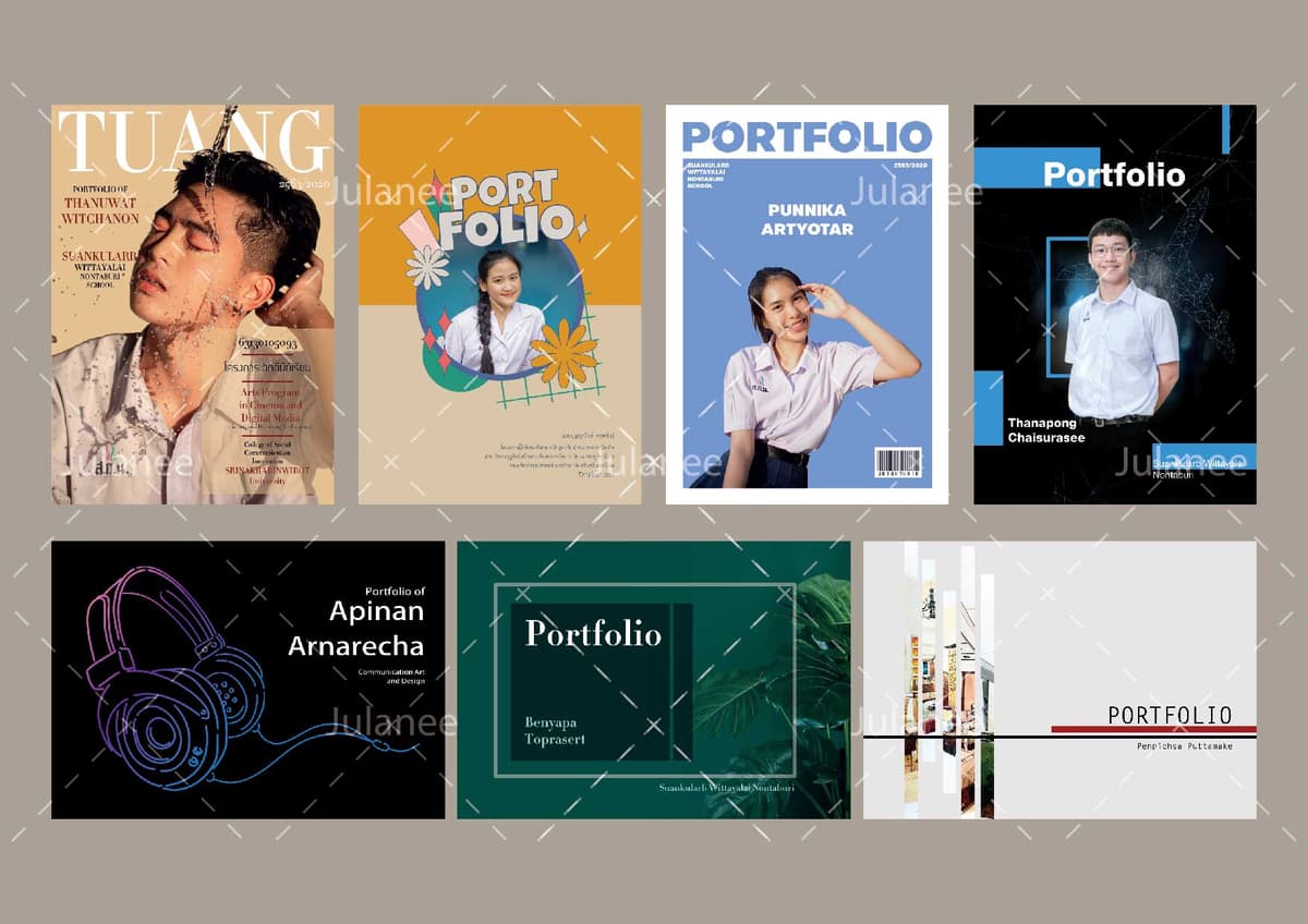 รับออกแบบ Portfolio สำหรับนักเรียน/นักศึกษา